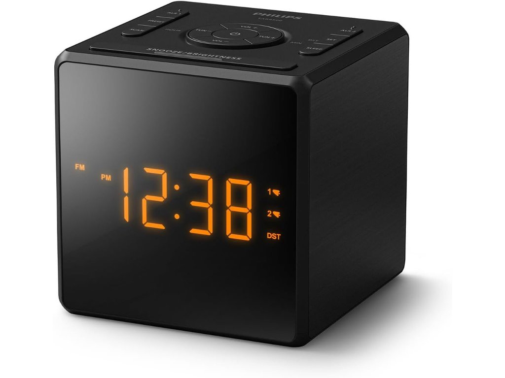 TAR450010_250822090824556 Philips radio sa satom TAR4500Velik, jasan zaslon; 2 alarma;FM digitalno podešavanje; USB-C priključ - Image 1