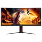 Monitor AOC Gaming CU34G4CA Curved 34", UWQHD (3440x1440), Fast VA, 1500R, 180Hz, 1ms (GtG), 450cd/m2, 3000:1, Adaptive Sync, HDR400, USB hub, - Image 5